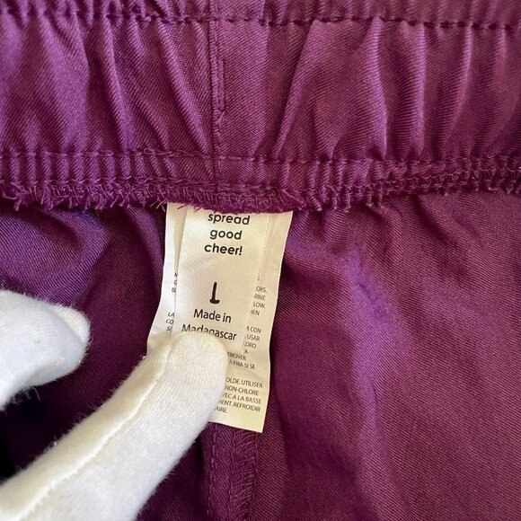 Four Stretch 4 New Set Scrubs L Unisex Purple Top Bottom - Picture 5 of 13